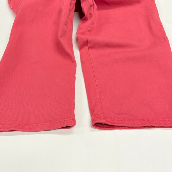 Gloria Vanderbilt Womens 14 Red Embellished Pockets Amanda Slit-Hem Capri Jeans - Picture 9 of 9